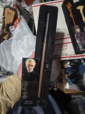Wizarding World Harry Potter Universal Draco Malfoy Wand With Bookmark EUC