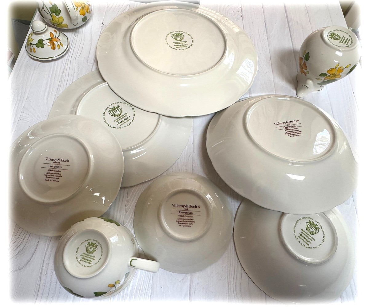 Villeroy & Boch Geranium Dinnerware Replacement Pcs Germany