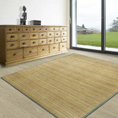Bambusteppich Bambusmatte Marigold Teppich fr Kche,Bad und Wohnraum 7  Gren | eBay.de