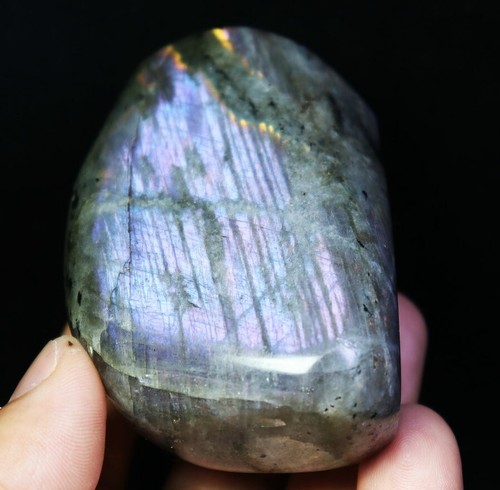 Bonita piedra cristal cuarzo espectrolita destello arco iris pulido natural - Imagen 11 de 12