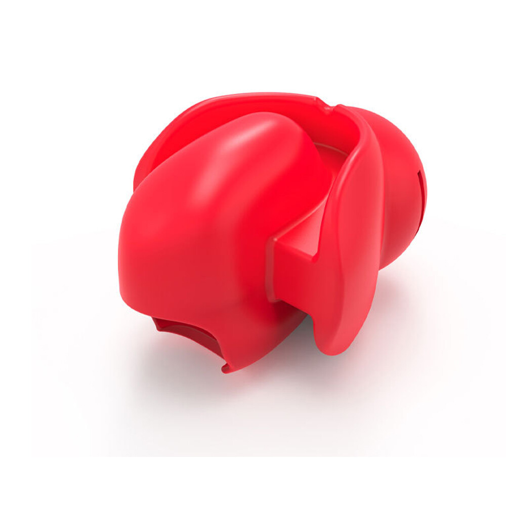 2024 Silicone Open Mouth Gag Tongue Fix Fetish Dilator Ball Oral for Couple Red