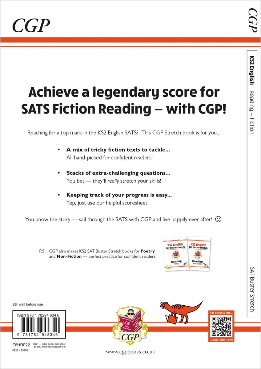 KS2 English Reading SAT Buster Stretch: Fiction (For the 2025 Tests) (CGP  SATS H | eBay UK