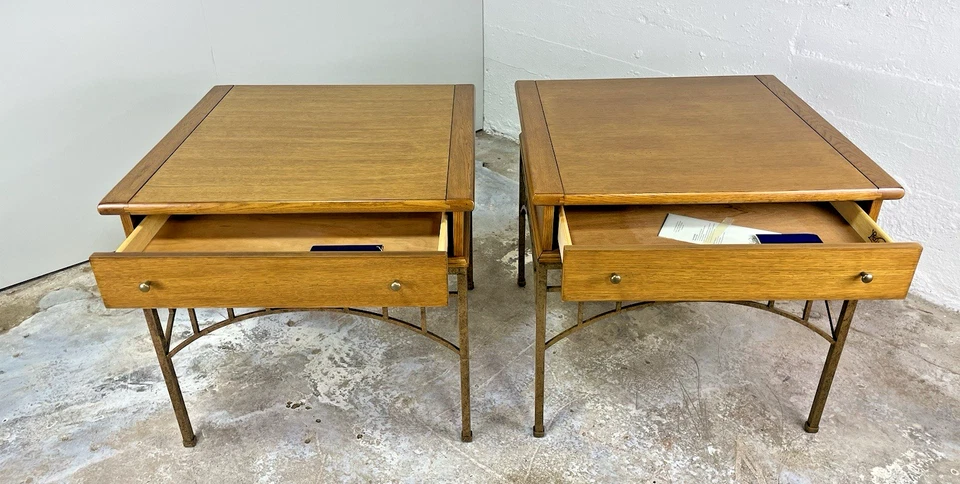 Lexington Furniture Arts & Crafts Style Solid Oak End Tables - Image 4 of 4