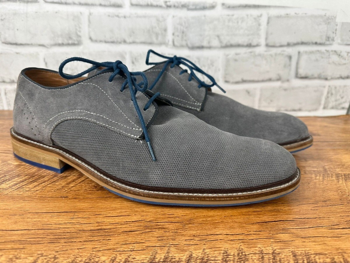 Stafford Mison Water Resistant Gray Oxford Shoes - Men