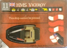 PIRATES POCKETMODEL Crimson Coast 033 HMS VICEROY UNPUNCHED CSG