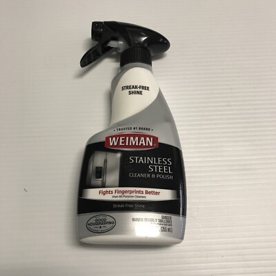 Weiman 76 Stainless Steel Cleaner in Trigger Spray Bottle, 12 Oz