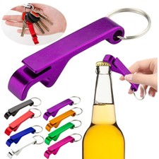 Apribottiglie Portachiavi Alluminio Colorati Ciondolo Cavatappi Birra