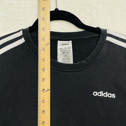 Adidas Felpe Donna Clima Antracite Taglia M Pullover Logo Triplo Bianco - Foto 9 di 10