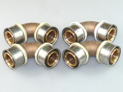 4x VIEGA SANFIX P FOSTA BOGEN 40 MM x 90° PRESSFITTING WINKEL FITTING 566234