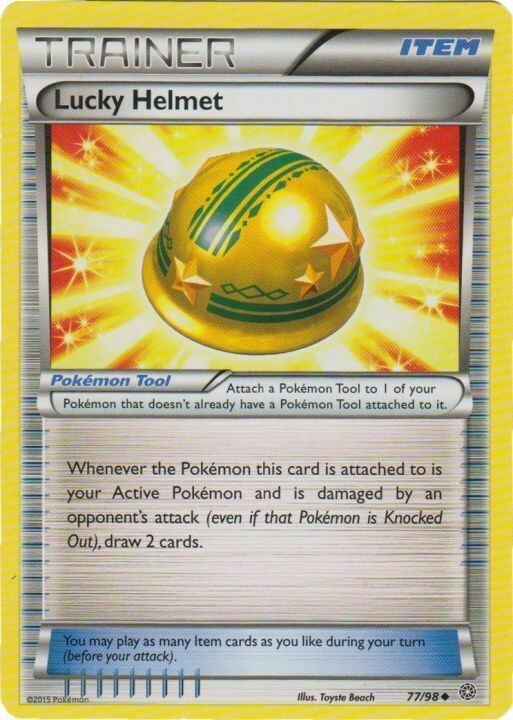 Lucky Helmet 77/98 Ancient Origins Uncommon Near Mint Pokemon DNA GAMES