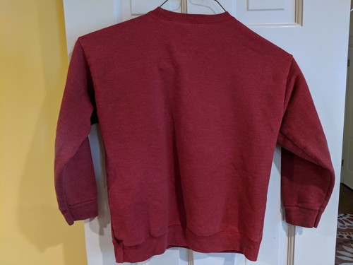 Rock Out! Hanes EcoSmart Soft Sweatshirt, Boys Kids Youth Size M, Medium, Red - Picture 2 of 3
