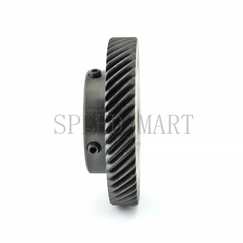 2Pcs 1M-50T Metal Spiral Bevel Wheel Motor Gear 90° Gearing 50 Tooth Bore 10mm - Bild 3 von 4