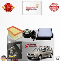 Inspektionskit Filter + ÖL Dacia Logan 1.6 16V 77KW 105CV Von 2010->