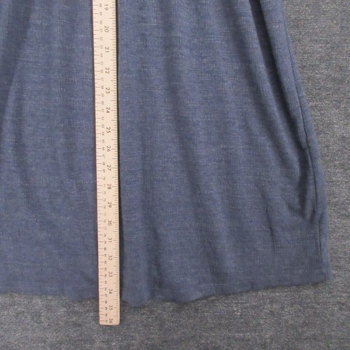 Max Studio Dress Womens M Blue Short Flutter Sleeve Shift Dress Stretch - 第 5/12 張圖片