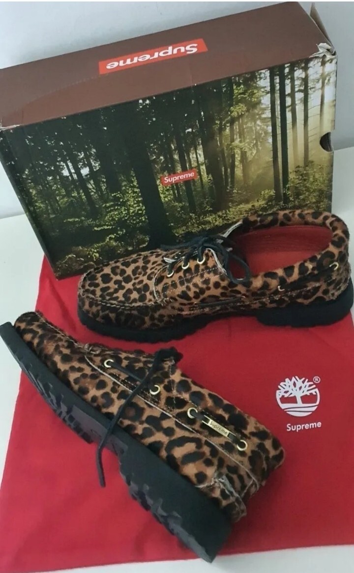 Supreme Timberland Classic 3-Eye Lug Cheetah SS19 Men's 11 Supreme Timberland Classic 3-Eye Lug Cheetah SS19 Men's 11
