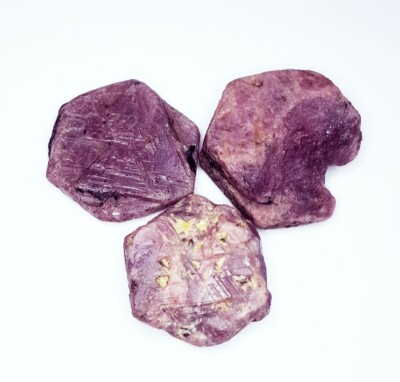 自家製 Corundum Ruby Genuine 46.35 Ct Natural Red Ruby Rough Earth Mined Corundum