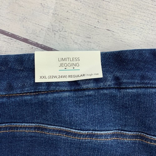 Pantalones de mezclilla M Maurices XXL 22W 24W ilimitados tiro alto entrepierna ajustada nuevos con etiquetas - Imagen 5 de 8