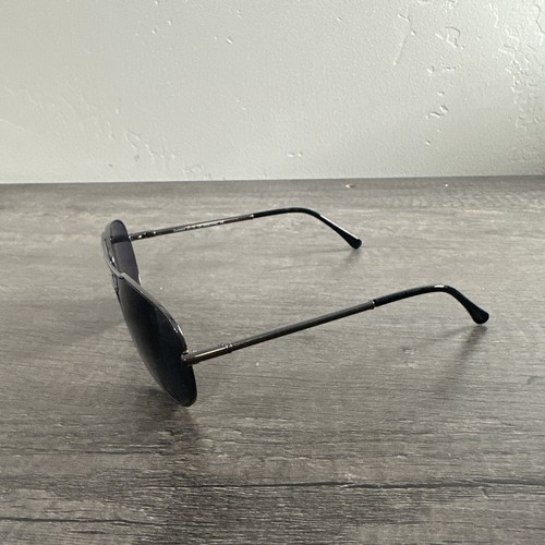 Kirkland Signature Eyeglass Zin 596184 Gunmetal 57/16-140 FRAMES ONLY Aviator - Picture 4 of 7