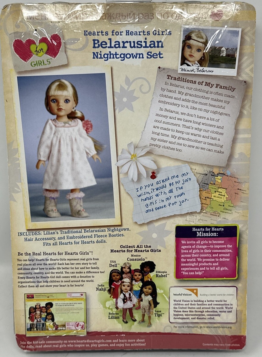 Hearts For Hearts Girl Doll Lilian's Warm Winter Nightgown Set