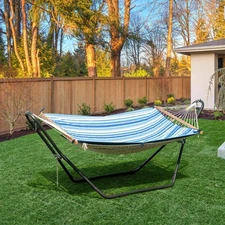 NNECW Durable 9ft Hammock Stand with 2 Chains & 2 S-hooks for Patio