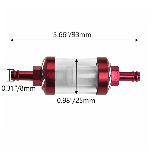 Practical Fuel Filter 1* 93mm Length Accessories Gas Motorcycle Petrol - Picture 8 of 12