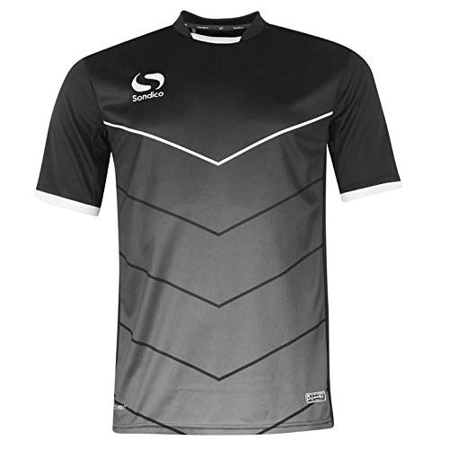 Футболка Sondico Unisex Kids Precision Pre Match Tee Shorts 5 лет Черная 2790₽