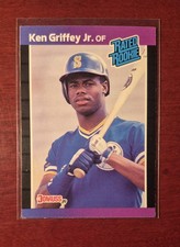 1989 Donruss Ken Griffey Jr #33 RC Seattle Mariners MLB HOF Rookie Card