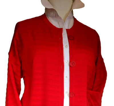 GLASMACHER   JACKE   Signal - Rot 42-44-46 *Neu*LP*149*  STRUKTUR-STRICK 27897