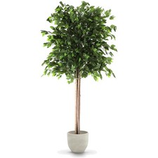 Sophisticated 7ft Artificial Ficus Tree - Indoor Beauty
