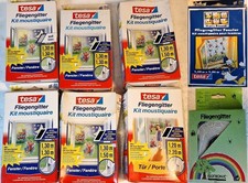 8 packs Fliegen Gitter * TESA / Isotronic * diverse Masse * nie benutzt noch OVP