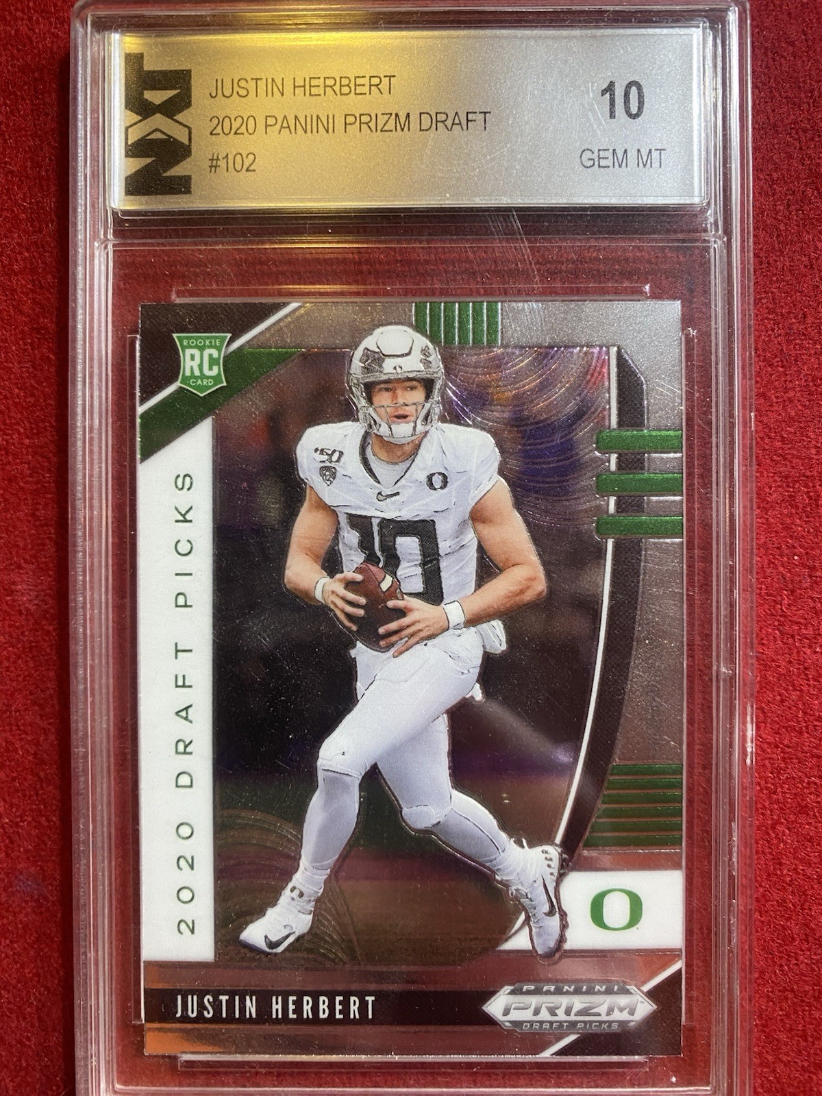 2020 Panini Prizm Draft Picks - Draft Picks Rookies Justin Herbert #102 (RC)