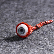 Halloween Ripped Out Eyeball Horror Prop Realistic Life Bloody Ripped Out Eyebal