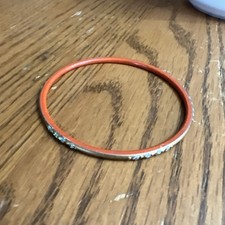 Vintage Child s Bangle Bracelet Orange Golden Well Worn No Marks B1063