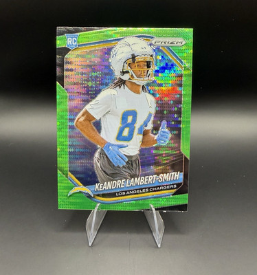 2025 Panini Prizm KeAndre Lambert-Smith Los Angeles Chargers Rookie Green #349
