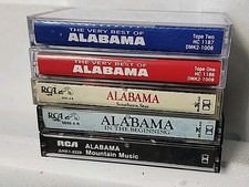 Alabama Cassette 5 Tape Lot - Greatest Hits , Southern Stars , MOUNTAIN MUSIC