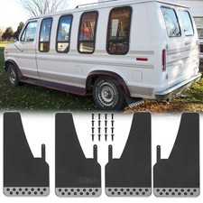 For Ford E150 E250 E350 Van 4x Mud Flaps Splash Guard Mudguards W Reflector Eva For Ford E150 E250 E350 Van 4x Mud Flaps Splash Guard Mudguards W Reflector Eva
