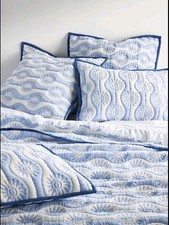 Anthropolgie Nelly Icon Matelass Bedspread and Shams Pillowcase Set