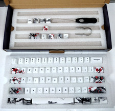 MOLGRIA Keycaps 71 Set for Gaming Mechanical Keyboard Japanese Plum Blossom Font