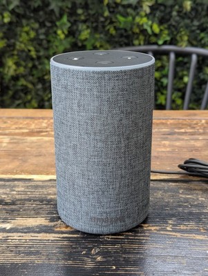 Amazon Echo 2. Gen (XC56PY) - Anthrazit Stoff - voll funktionsfähig 