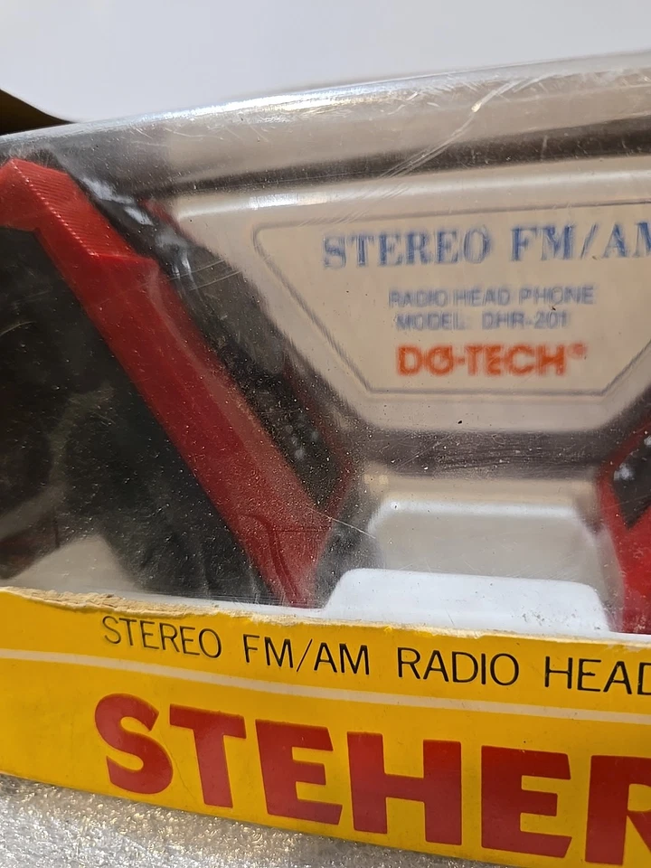 VINTAGE STEREO AM/FM RADIO HEADPHONES - DO-TECH STEHERA MODEL DHR-201 - NOS - Image 2 of 4