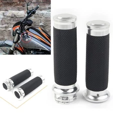 1" Handle Bar Hand Grips For Aprilia Harley Touring Electra Glide Ultra Classic