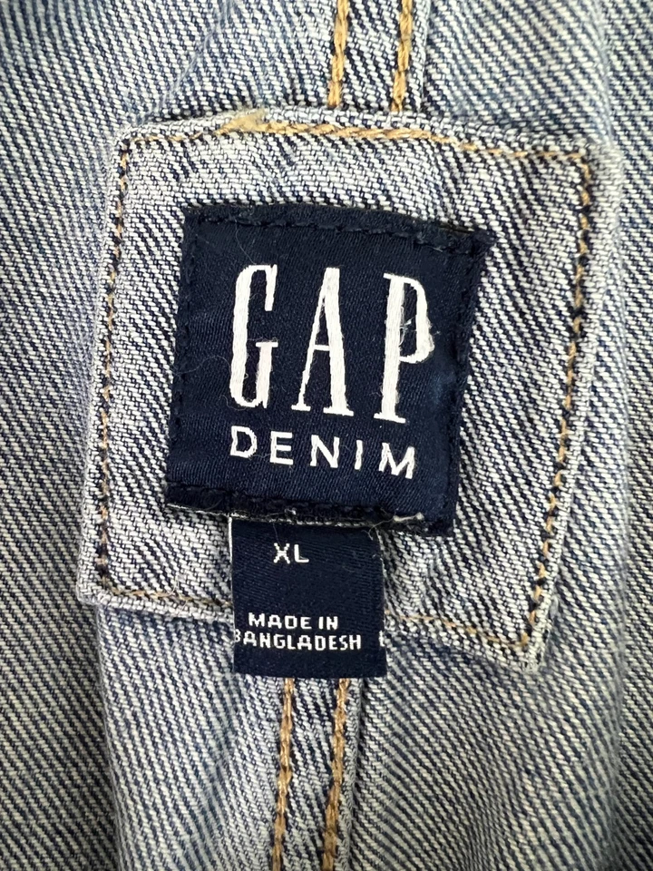 Mono vintage GAP para mujer talla XL denim holgado ropa de trabajo de carpintero Y2K utilitario Foto 3 de 3