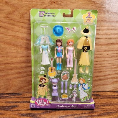 NEW Vintage 2003 Polly Pocket Costume Ball 17 Fashions 2 Friends Mattel NIP NOS