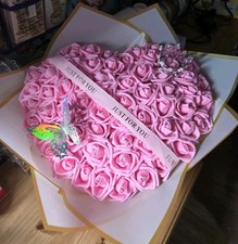 XL Flower Heart Shape-Eternal Bouquet Roses Gift For Any Occasion