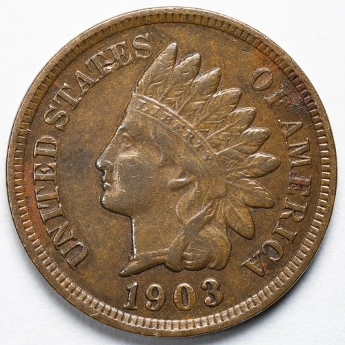 1903 Indian Head Penny Cent Extremely Fine (XF)