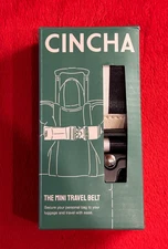 CINCHA Mini Travel Belt in Tuxedo (Black & White Stripe) NIB