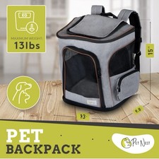 Expandable Pet Carrier Backpack for Cats, Dogs and Small Animals