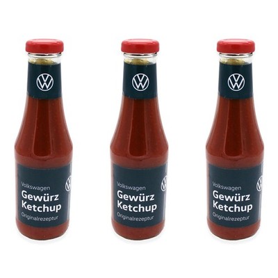 3 Original Volkswagen Gewürzketchup VW Ketchup 500 ml MHD 05/2027
