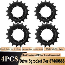 4 X Sprocket 87460888 For Case TV380 420CT New Holland C178 17 Teeth 8 Holes