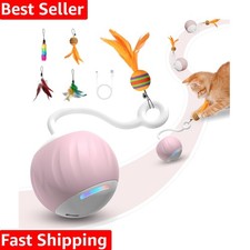Interactive Cat Toys Ball - Electric Automatic Toys for Indoor cats, LED Ligh...